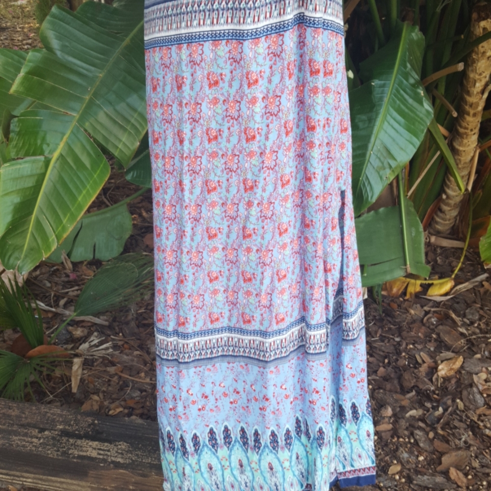 Flying tomato patchwork scarf, print dress - Picture 3 of 7